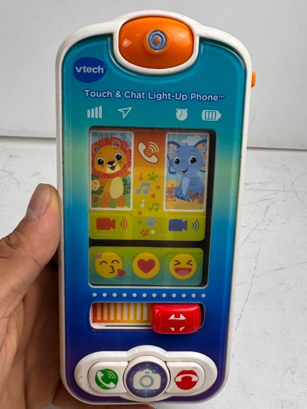 VTech Touch & Chat Light-Up Phone Toy 5376 (2020) - For Parts or Not Working